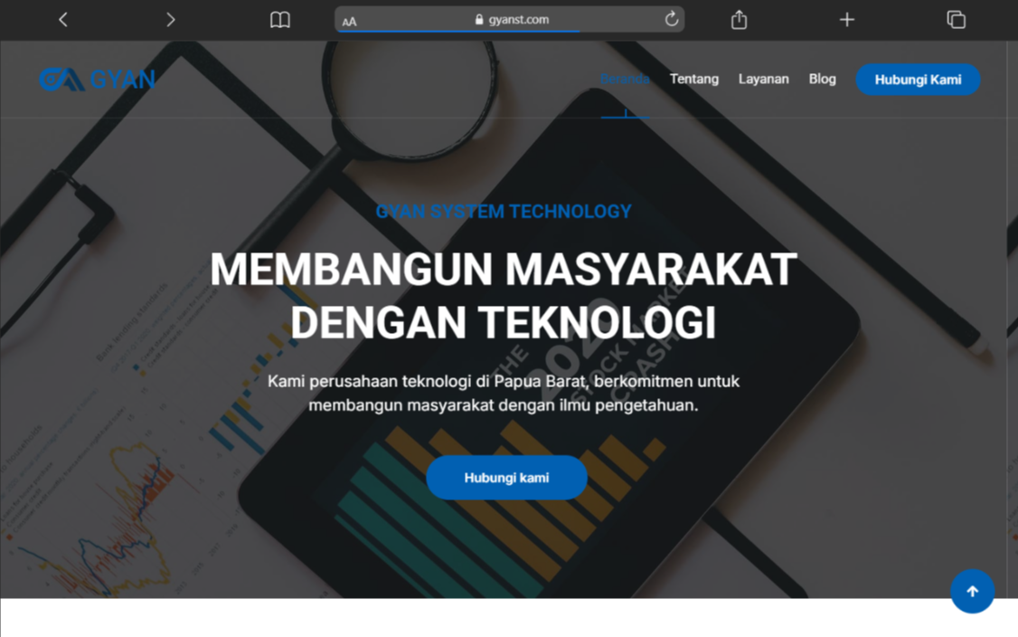 Gyanst Company Profile Website